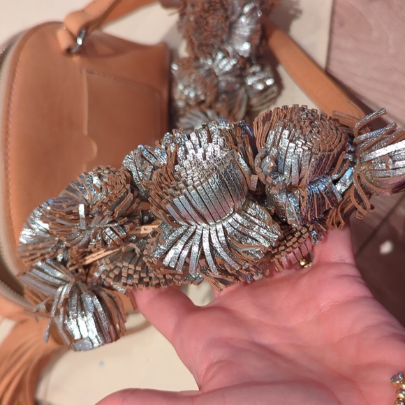 Loeffler Randall Tan Pom Pom Crossbody Bag - Picture 9 of 9